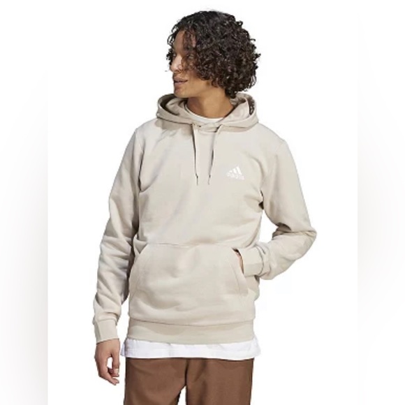 adidas Other - NWT ADIDAS Men’s Feel Cozy Essentials Fleece Hoodie.”Wonder Beige”.Size:3XL-TALL